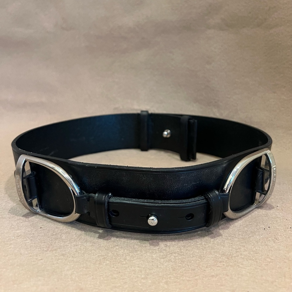 Ralph Lauren black leather belt